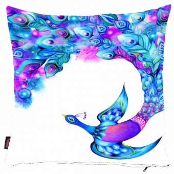 Kus Desenli Yastık Kılıfı-3